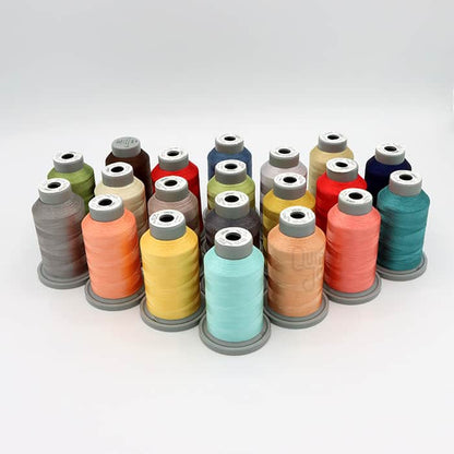 Kimberbell's Make Yourself at Home Collection Coordinating Embroidery Thread bundle, available at Quilted Joy