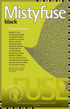 Misty Fuse - Black - quilting supply from Quilted Joy