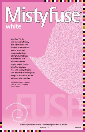 Misty Fuse - White - quilting supply from Quilted Joy
