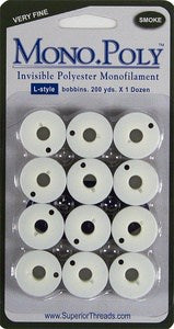 Monopoly Thread Bobbins Prewound - Smoke