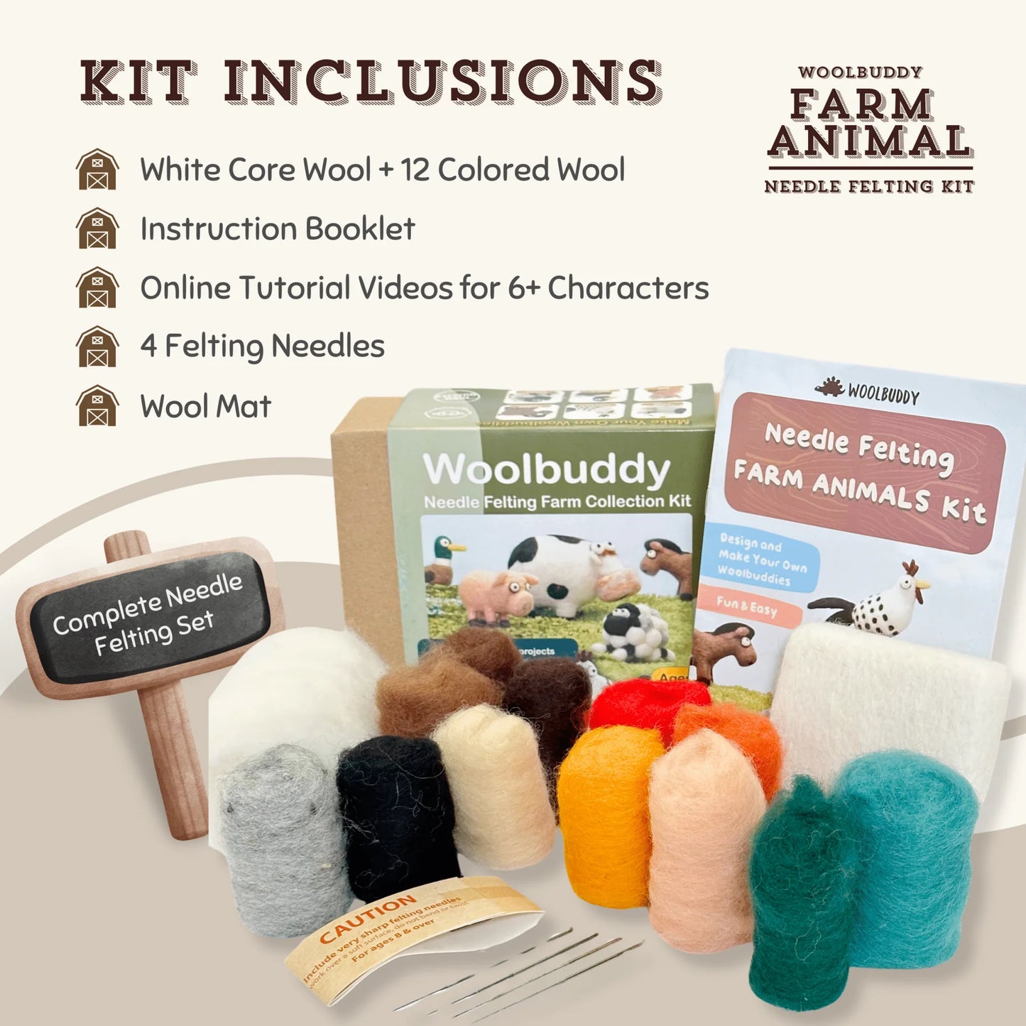 Farm DIY Needle Felting Kit