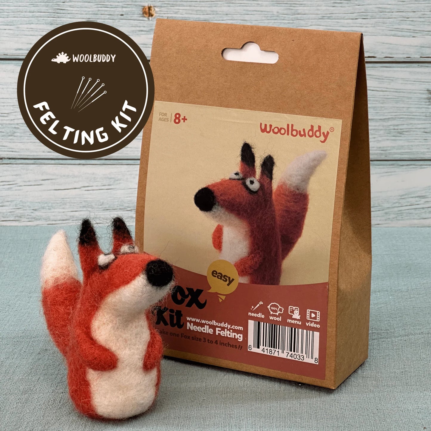 Fox DIY Needle Felting Kit