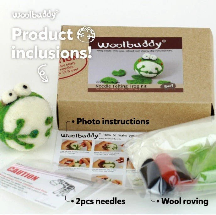 Frog DIY Needle Felting Kit