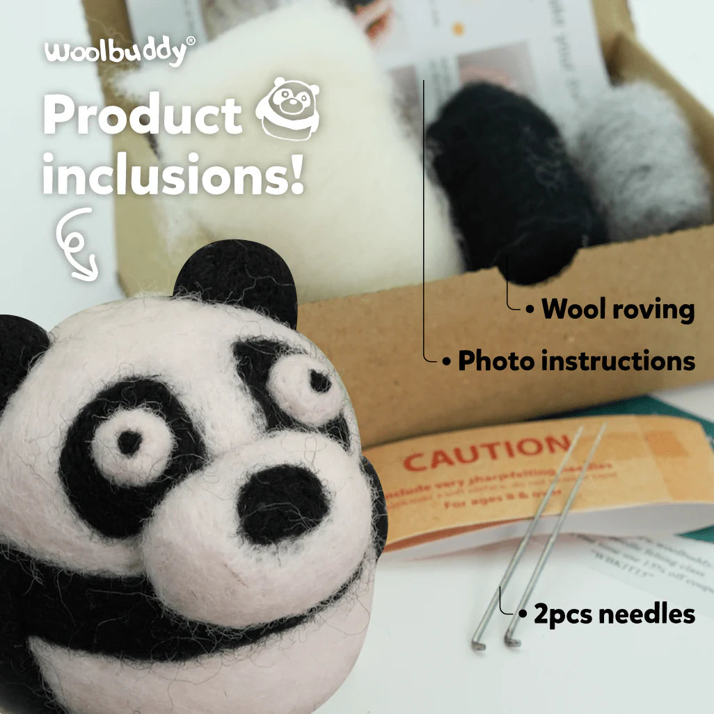 Panda DIY Needle Felting Kit