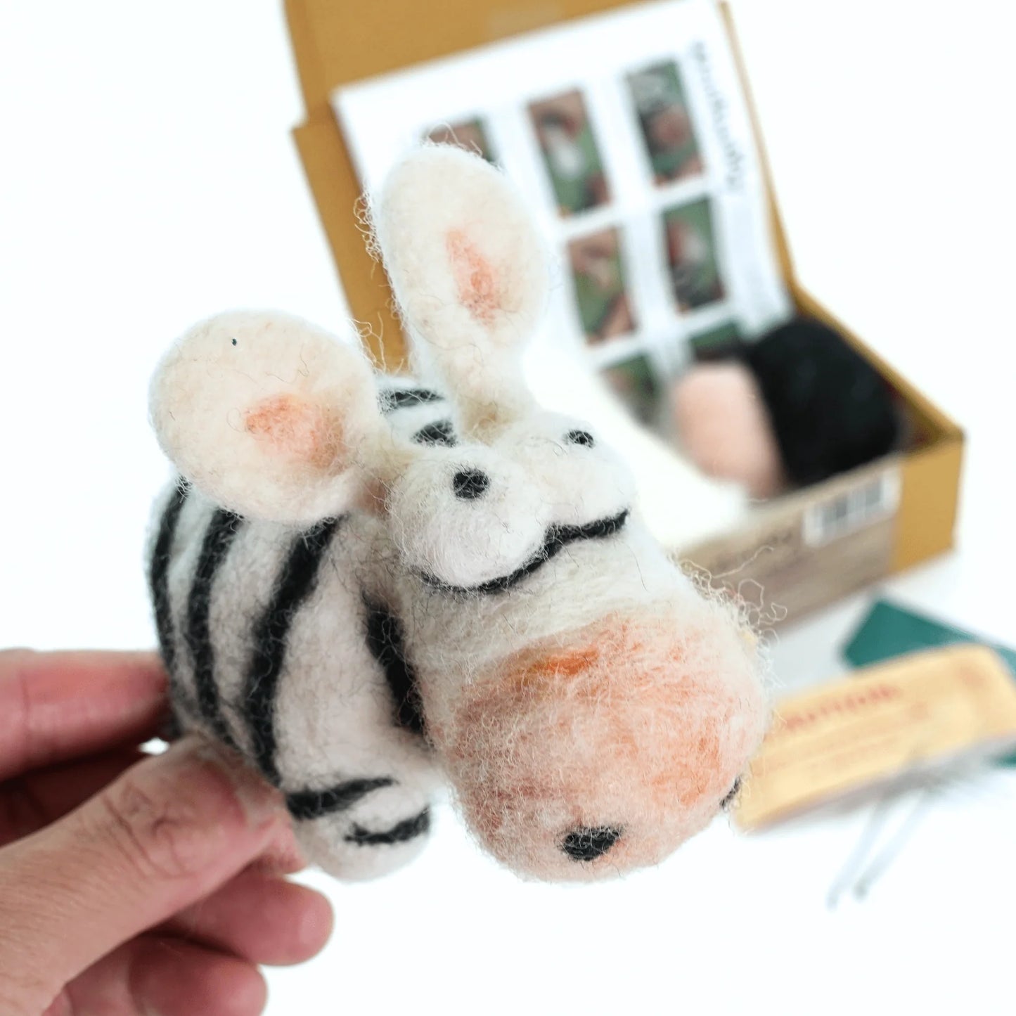 Zebra DIY Needle Felting Kit