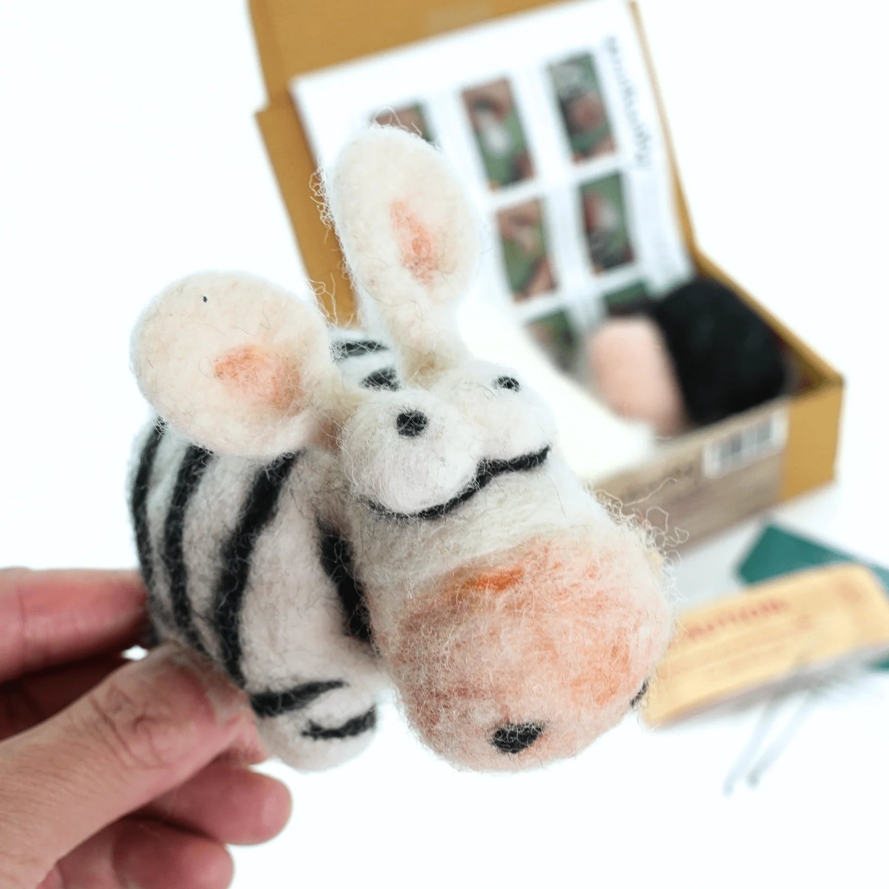 Zebra DIY Needle Felting Kit