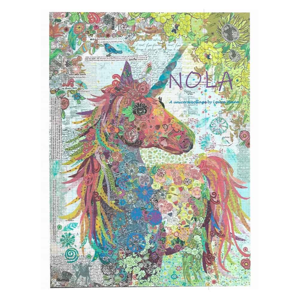 Nola Unicorn Collage Pattern