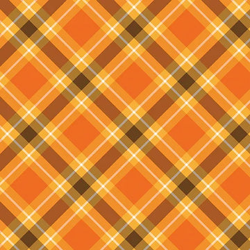 Plaid Pumpkin 108" Wide 3 Yard Quilt Fabric Back Pack - image 1 - wide quilt backing fabric for longarm quilting
