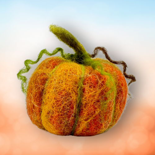 Plump Pumpkin Felting Kit