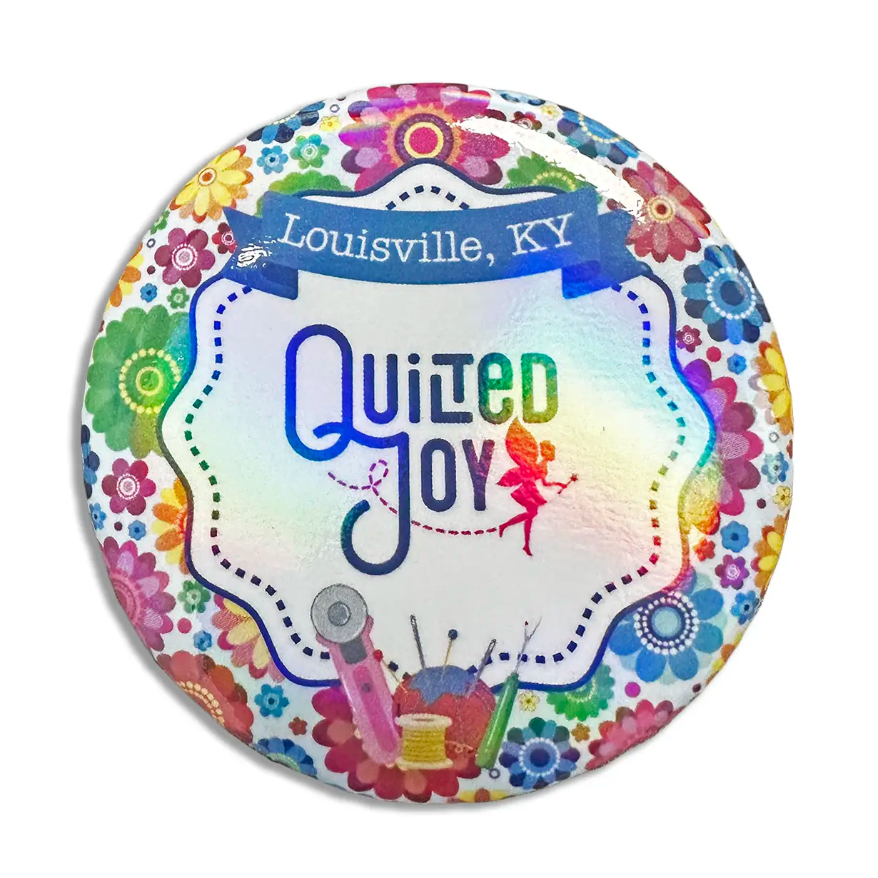 Quilted Joy Button
