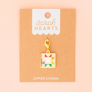 Quilt Star Zipper Charm - image 1 - quilting supply from Quilted Joy
