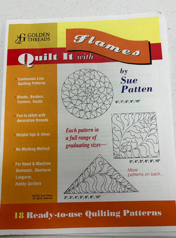 Quilt it with Flames Pattern - quilting pattern with step-by-step instructions