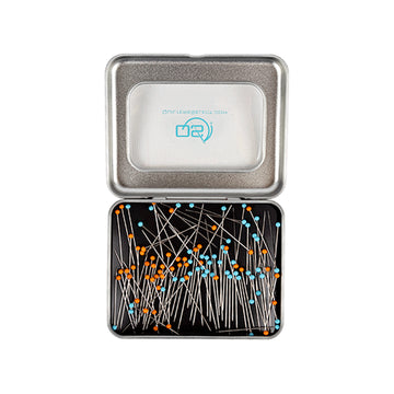 Quilter's Select Pin Tin with Pins - image 1 - quilting supply from Quilted Joy
