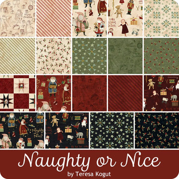 Naughty or Nice 10" Stacker - image 1 - quilting supply from Quilted Joy