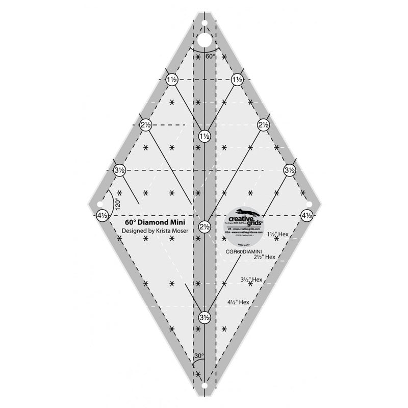 Mini 60 Degree Diamond Ruler