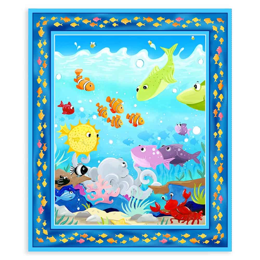 Under the Sea 36" Panel Fabric Yardage