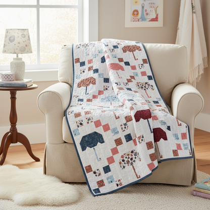 Scattered Sugar Umbrella Quilt - Lifestyle