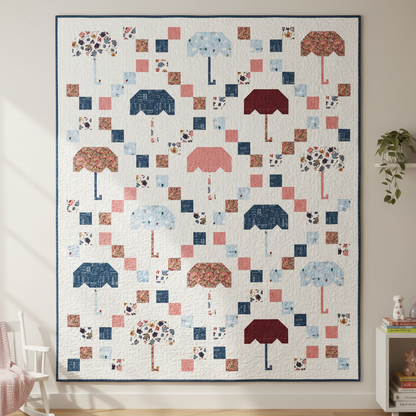 Scattered Sugar Umbrella Quilt - Wall Hanging