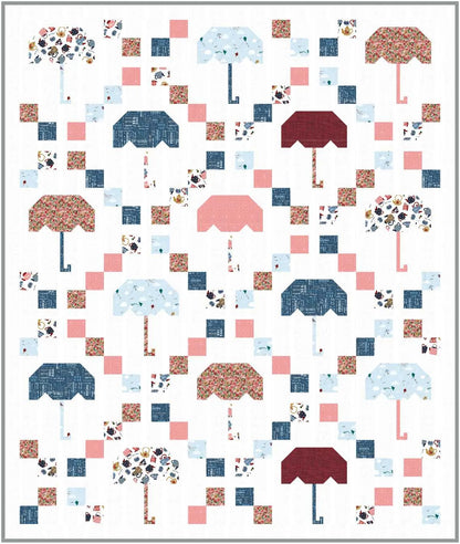 Mary's Umbrella Quilt Kit - image 3 - complete quilt kit with fabric and instructions