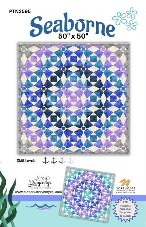 Seaborne Quilt Pattern - image 1 - quilting pattern with step-by-step instructions