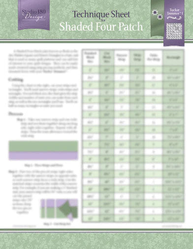 Shaded Four Patch - Studio 180 Technique Sheet