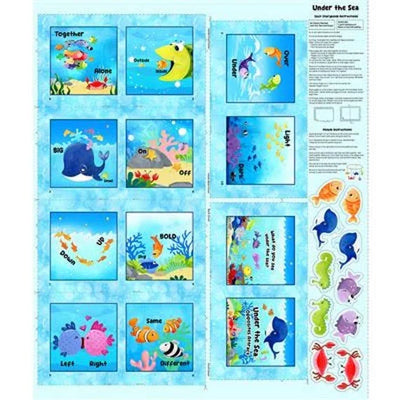 Under the Sea Book Panel with Bonus Animal Stuffies for Mobile