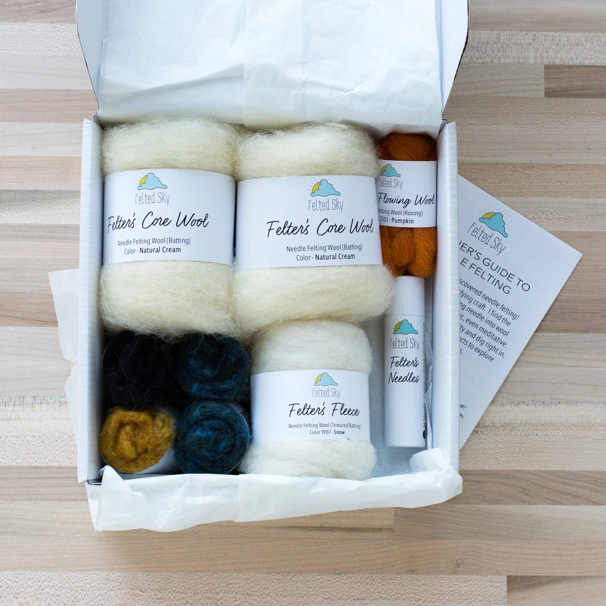 Snowmen Needle Felting Kit