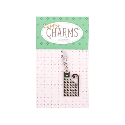 Happy Cat Enamel Charm by Lori Holt - image 1 - quilting supply from Quilted Joy