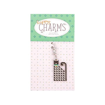 Happy Cat Enamel Charm by Lori Holt - image 1 - quilting supply from Quilted Joy