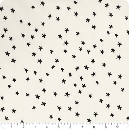 Starry Natural 108-inch wide quilt backing fabric with neutral star print