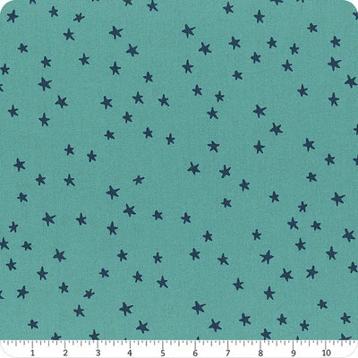 Starry Turquoise 108" Wide Quilt Backing Fabric