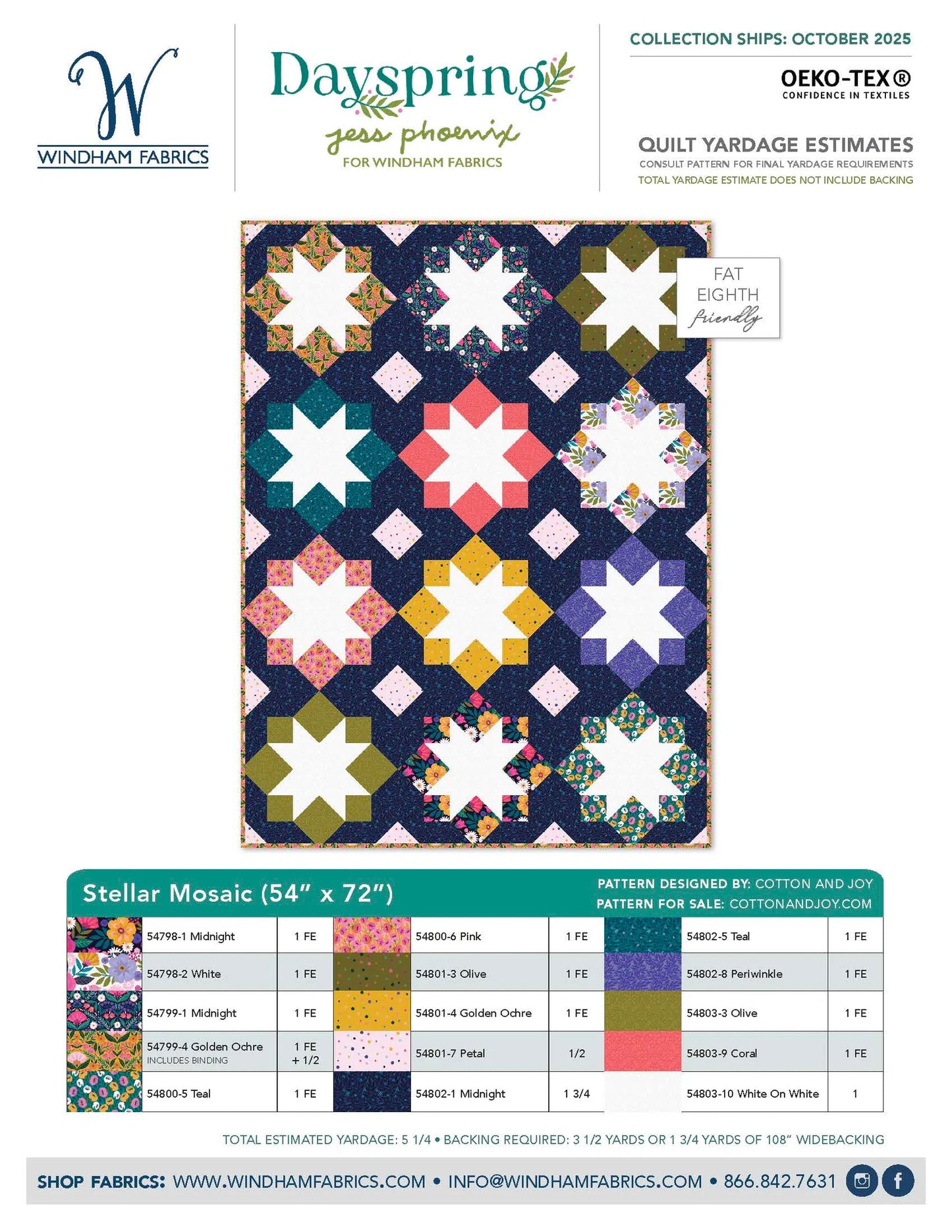 Stellar Mosaic Quilt Kit