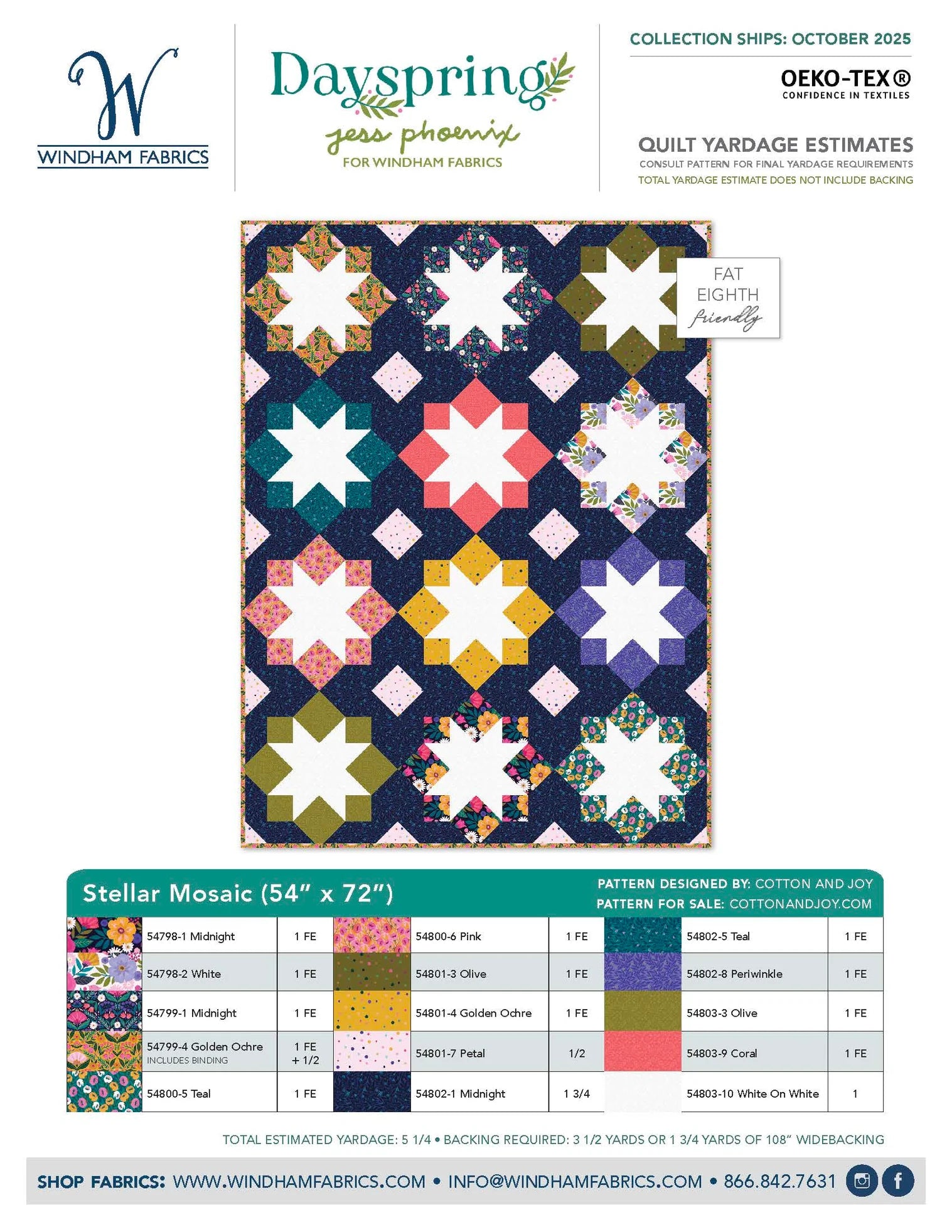 Stellar Mosaic Quilt Kit