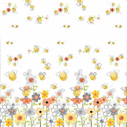 Sweet Bees Double Border Fabric Yardage