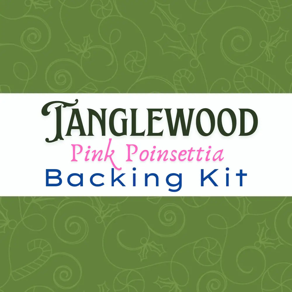 Tanglewood Pink Poinsettia Backing Kit Product Photo