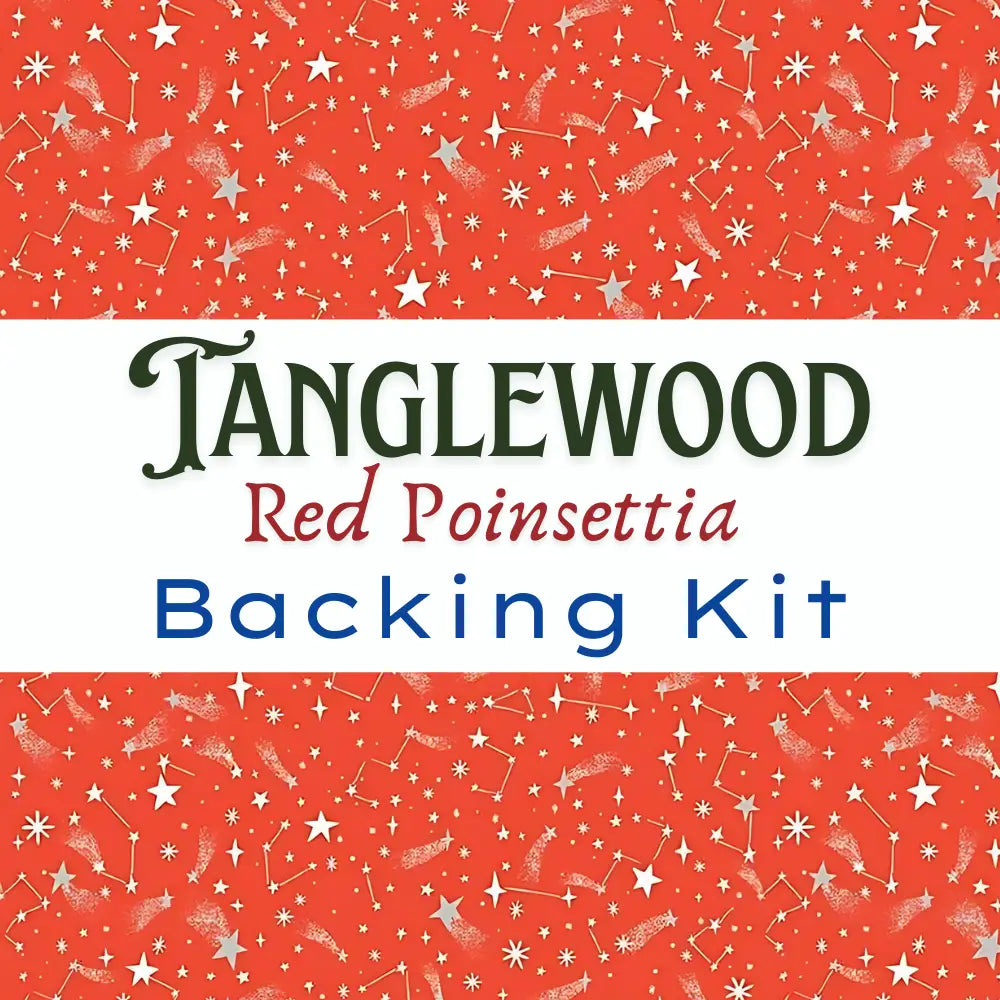 Tanglewood Red Poinsettia Backing Kit Product Photo