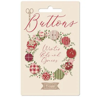 Creating Memories Winter Buttons 5pc - quilting supply from Quilted Joy