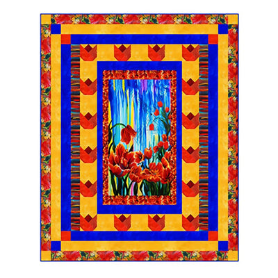 Tulip Festival Blue Quilt Kit