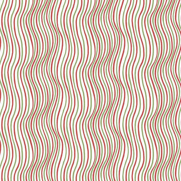 Candy Cane White Stripe Fabric Yardage