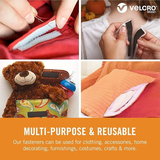 VELCRO® Brand Fastener Regular Duty Strip Black 3/4in x 30in