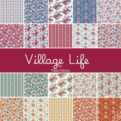Village Life fabric swatch collection detail view