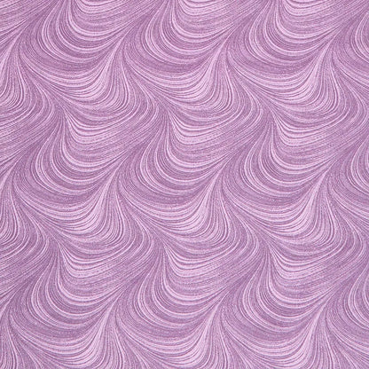 Wave Texture Violet Flannel 108" Wide Quilt Backing Fabric by Benartex features flowing, curved lines in violet shades on premium cotton flannel—perfect for adding stylish texture to your next quilting project.
