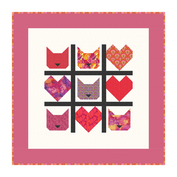 We Heart Cats Quilt Kit - complete quilt kit with fabric and instructions