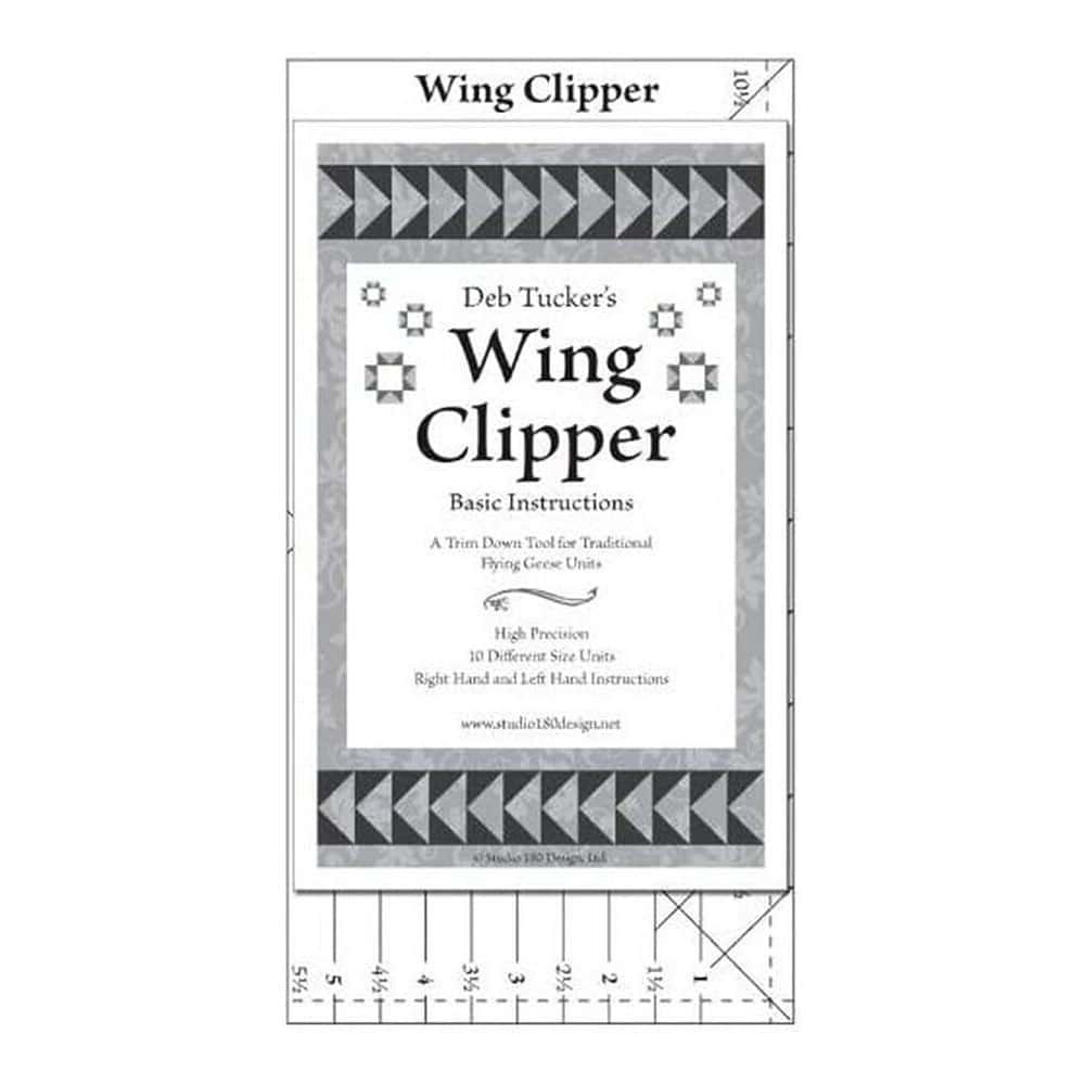 Wing Clipper Quilt ruler by Deb Tucker