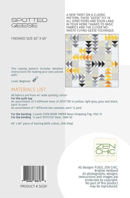 Spotted Geese Quilt Pattern - image 2 - quilting pattern with step-by-step instructions