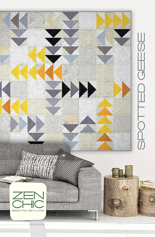 Spotted Geese Quilt Pattern - image 1 - quilting pattern with step-by-step instructions
