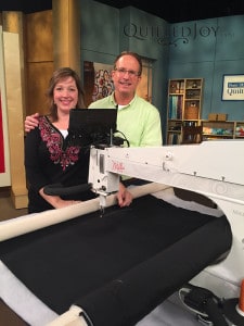 Angela Huffman and Patrick Lose on the Love of Quilting set - QuiltedJoy.com