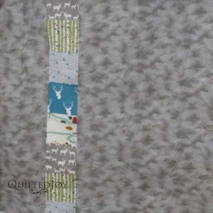 Backing fabric from a quilt for a baby boy