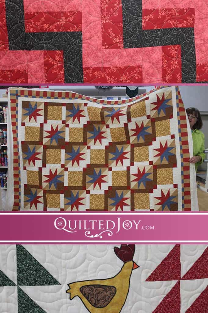 APQS longarm machine renters at Quilted Joy are always working on lovely quilts and go home with beautiful results! Check out the latest from our renters!