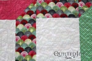 Arlene's Cascading Ribbon quilt, quilted by Angela Huffman